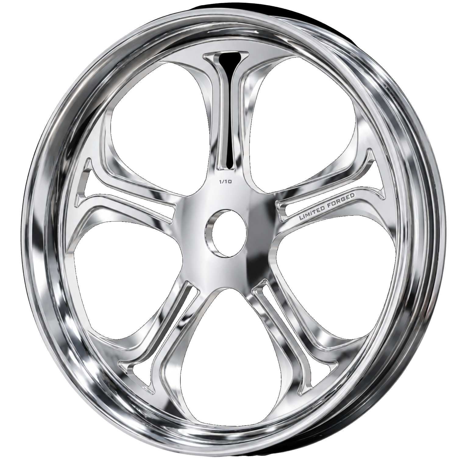 LFWM-006 motorcycle wheel, supplied chrome finish