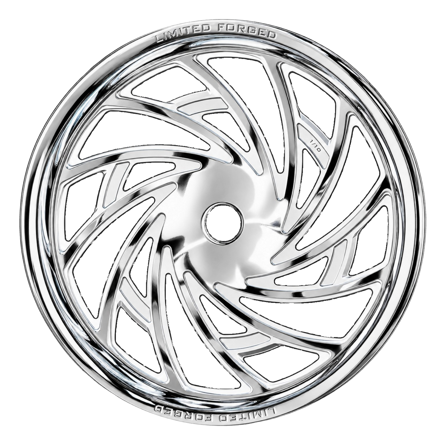 LFWM-001 motorcycle wheel, supplied chrome finish
