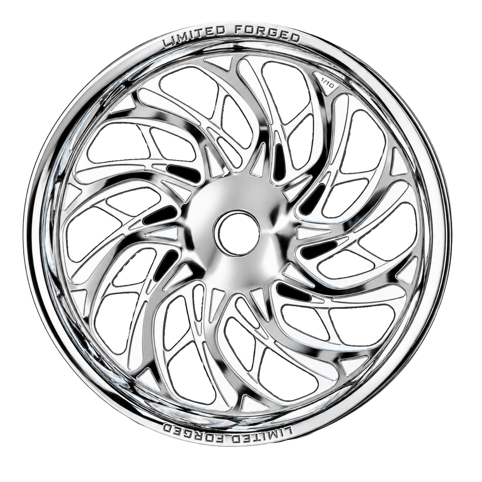 LFWM-002 motorcycle wheel, supplied chrome finish